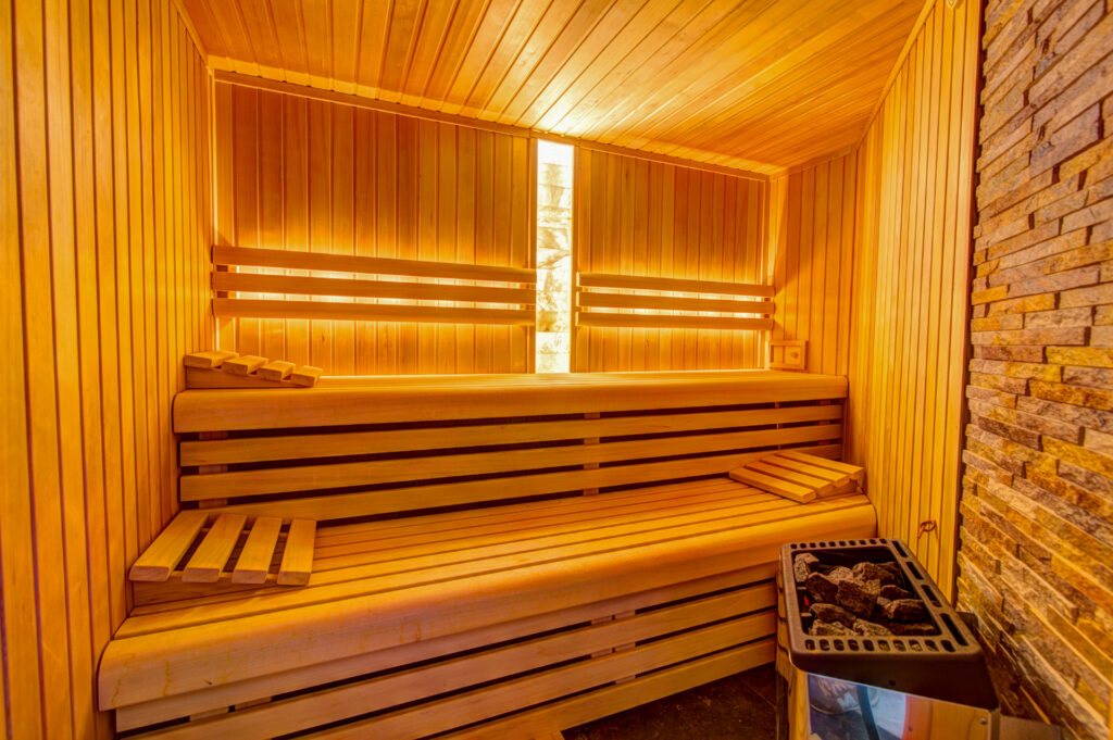 Sauna w strefie SPA – Panorama Apartamenty & Spa, Krynica-Zdrój
